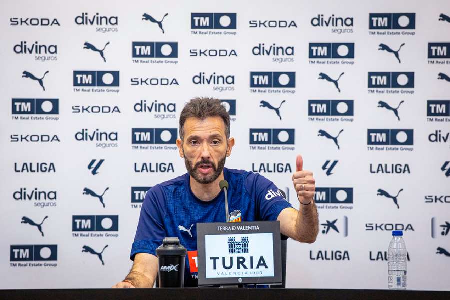 Corberán, en la rueda de prensa previa al duelo ante el Atlético de Madrid