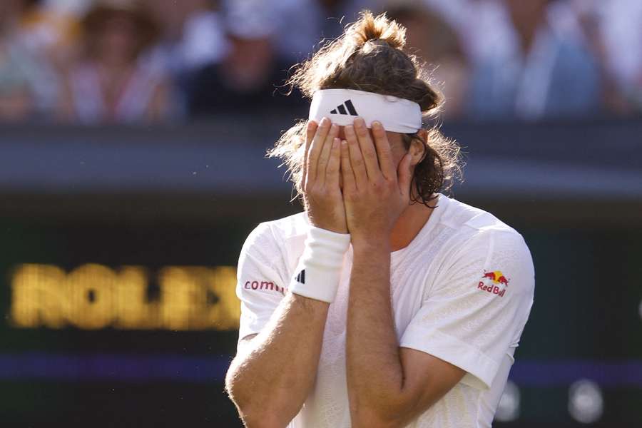 Tsitsipas was overcome with emotion following his win