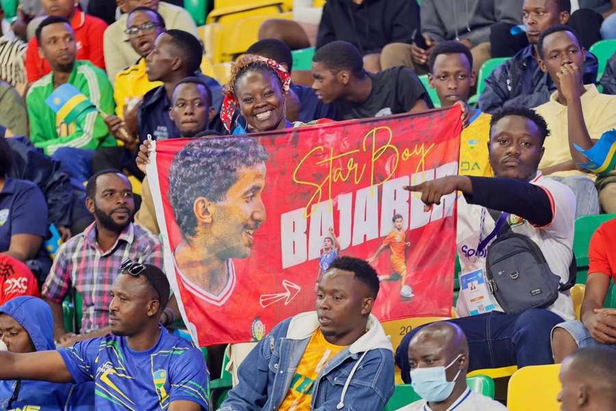 Kenyan fans, who attended the FIFA Series opener at Amahoro Stadium in Kigali, Rwanda