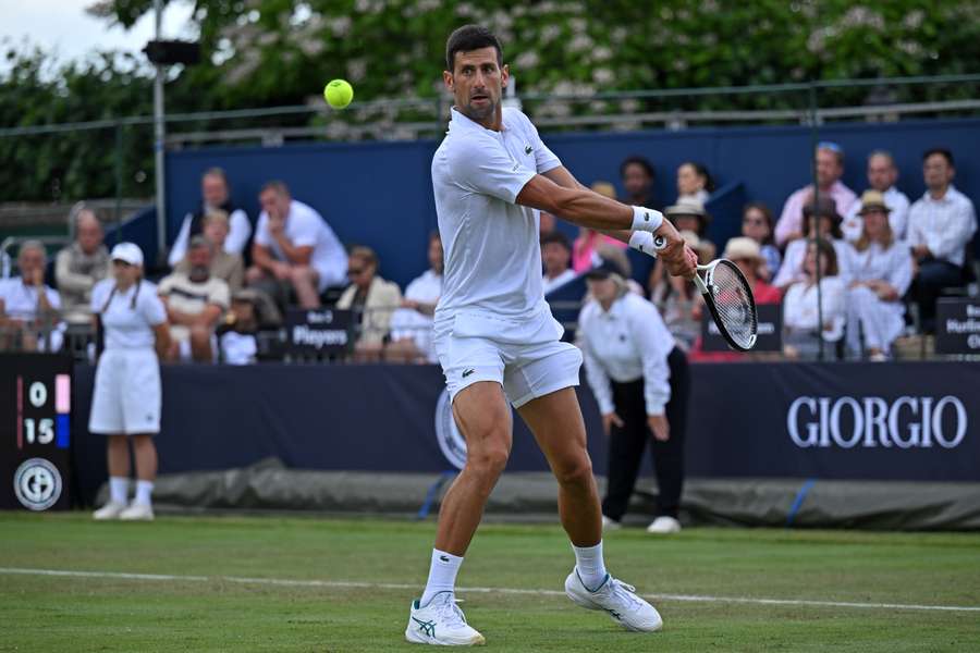 Djokovic, ici à Hurlingham cette semaine, va poursuivre sa quête des records.