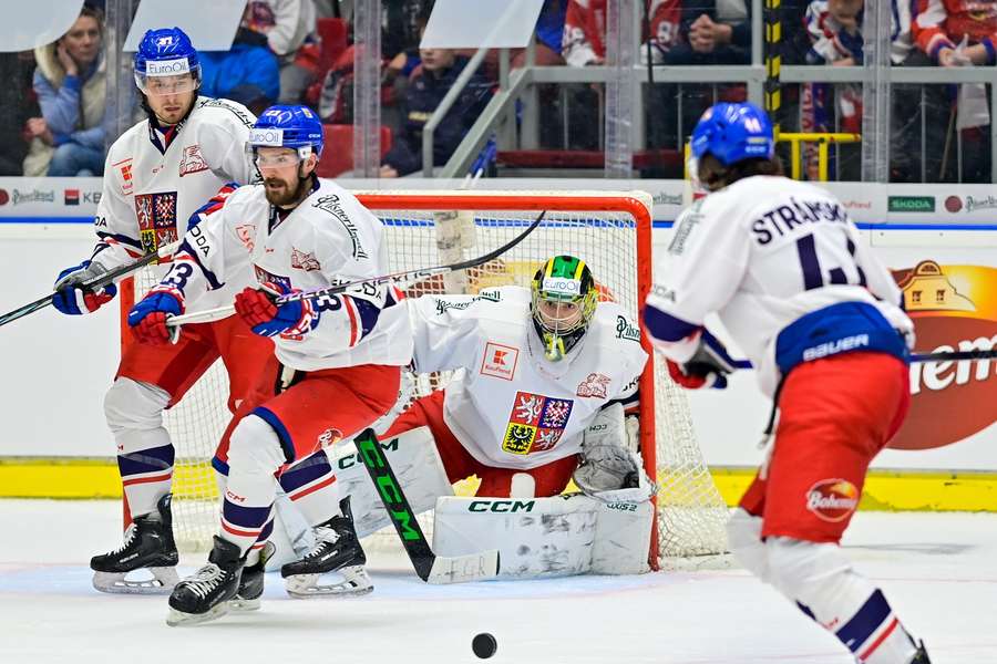 Čeští hokejisté porazili Rakousko.