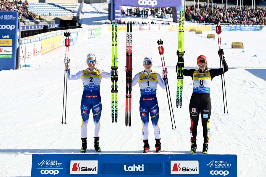 Bronze für Coletta Rydzek, wie vor 17 Tagen in Italien.