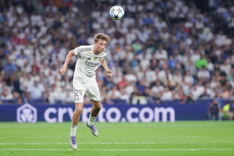 Dean Huijsen, durante el Real Madrid-Marsella