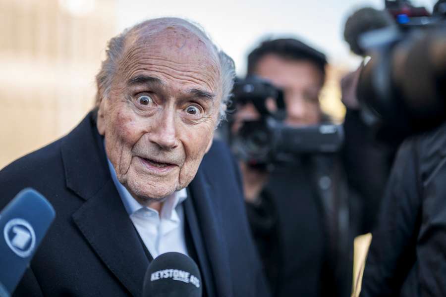 Sepp Blatter en mars 2025. Sepp Blatter en mars 2025.