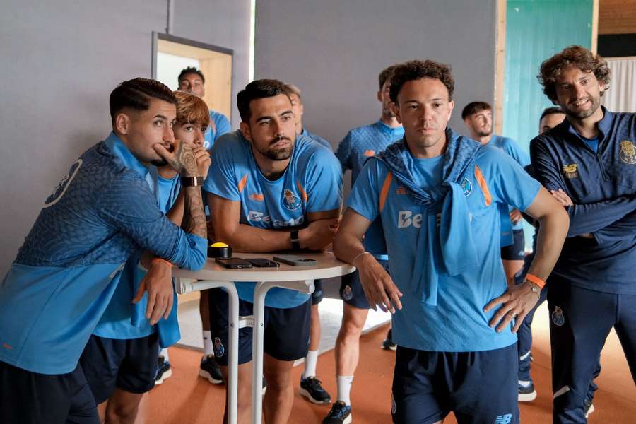 Jogadores do FC Porto nas atividades de grupo