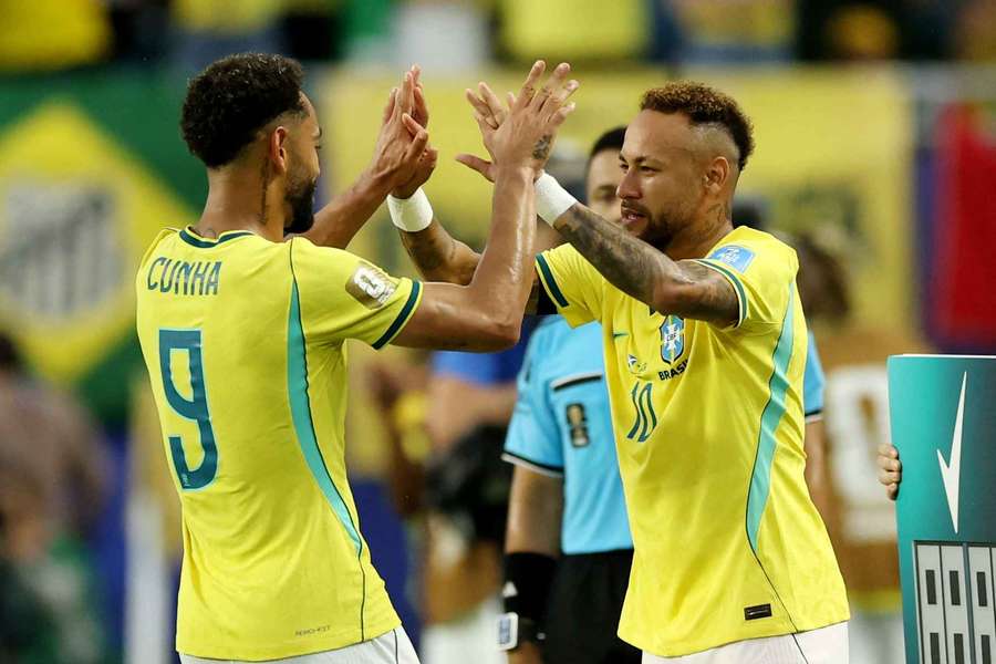 Matheus Cunha et Neymar