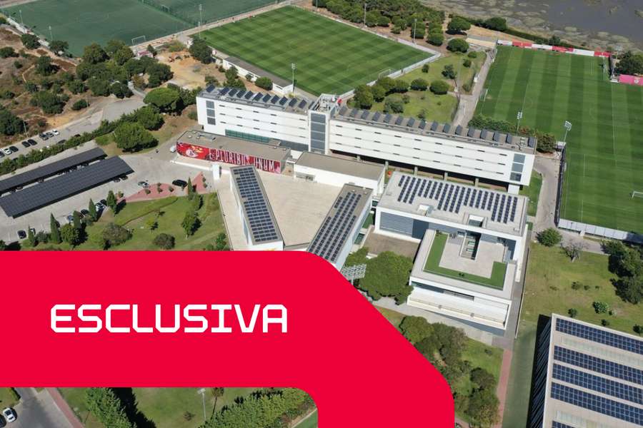 Immagine aerea del Benfica Campus, a Seixal
