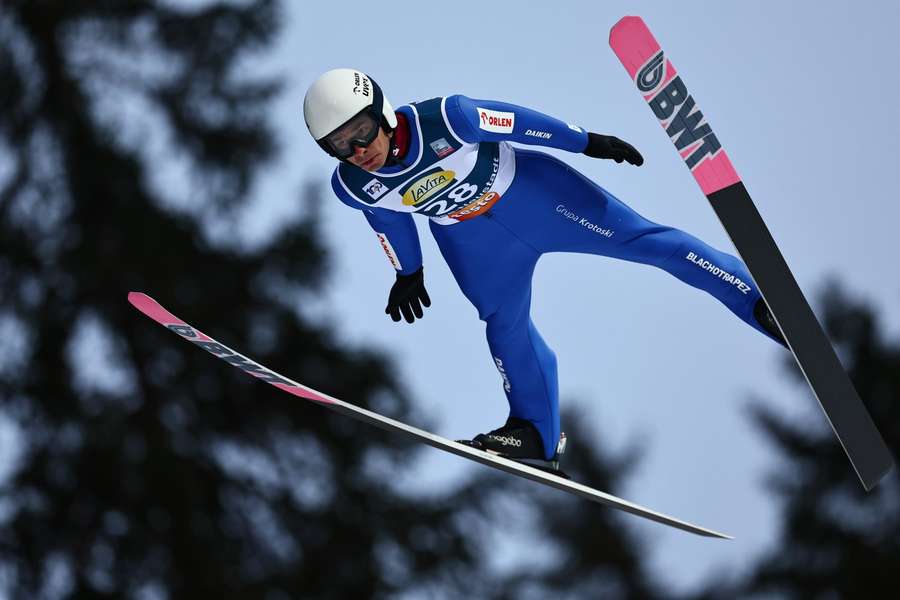 Jakub Wolny prezentował się świetnie podczas niedzielnych skoków w Titisee-Neustad Jakub Wolny prezentował się świetnie podczas niedzielnych skoków w Titisee-Neustad