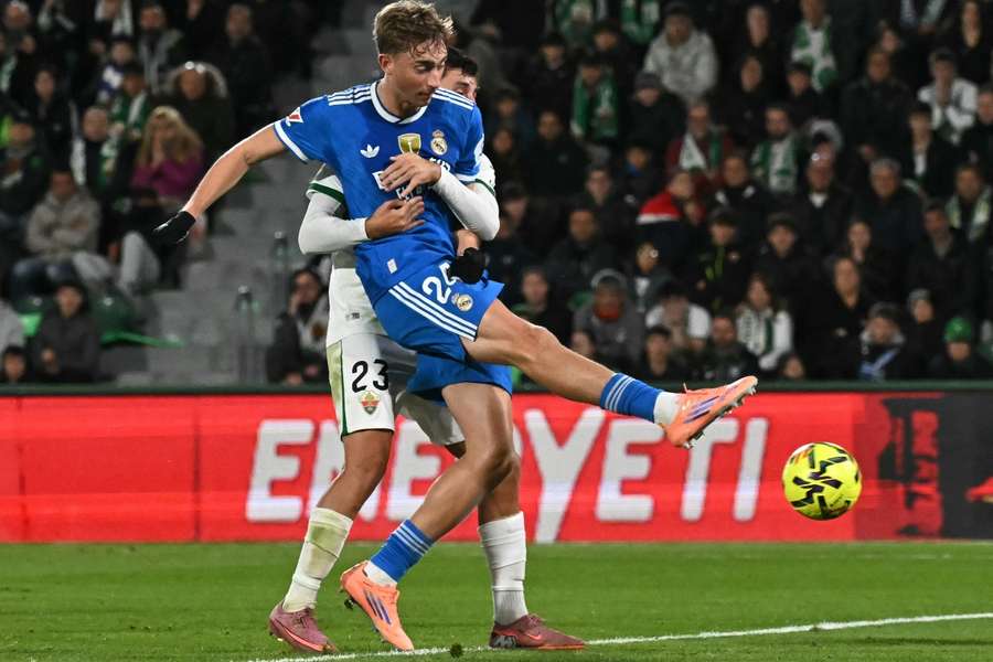 Huijsen, en el remate que dio lugar al 1-1