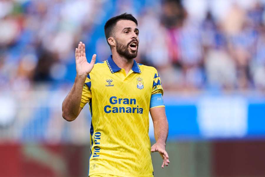 Kirian Rodríguez, en un partido con Las Palmas