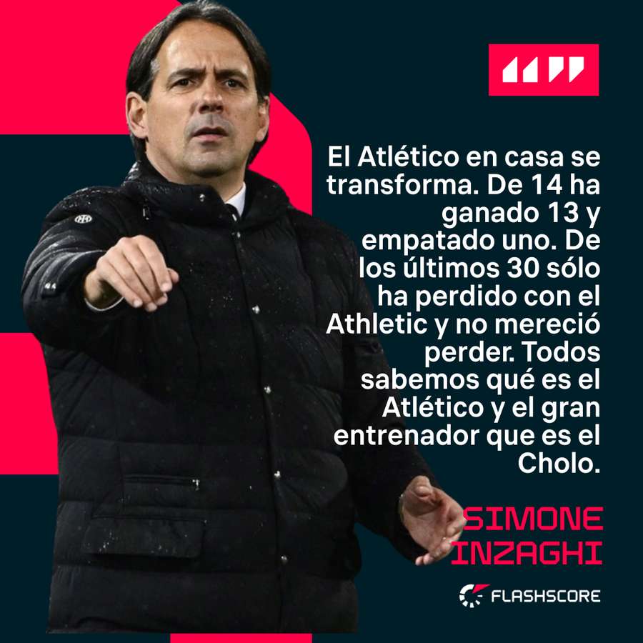 Simone Inzaghi, sobre el Atlético-Inter