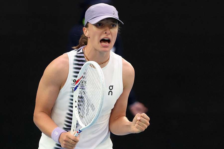 Iga Świątek podczas Australian Open