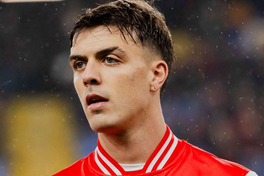 Daniel Maldini pictured ahead of Monzo's match against Genoa last month