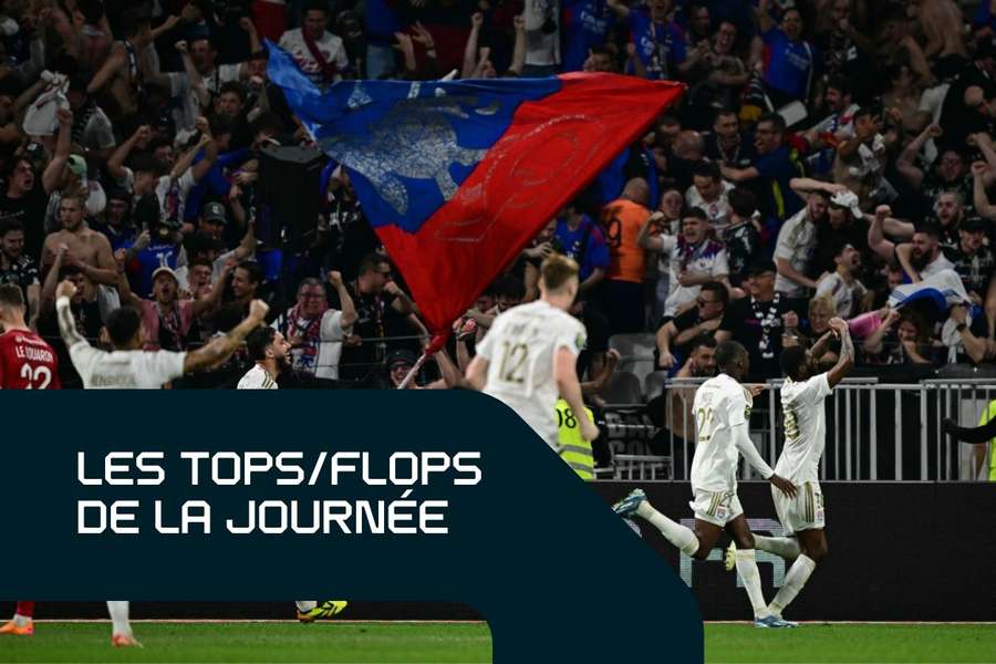 Les Lyonnais ont célébré le but victorieux ce dimanche soir.