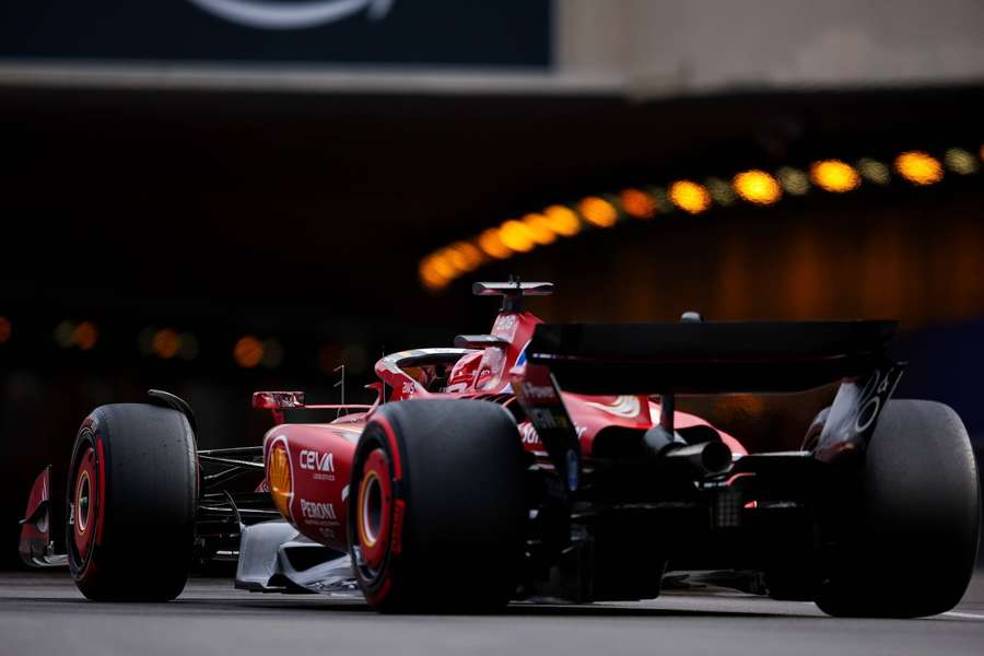 Leclerc im Ferrari.