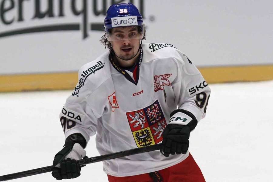 David Tomášek v dresu národního týmu.