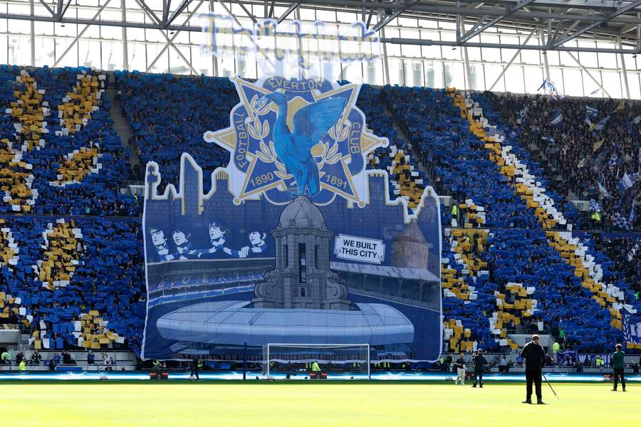 Everton's fans before the game