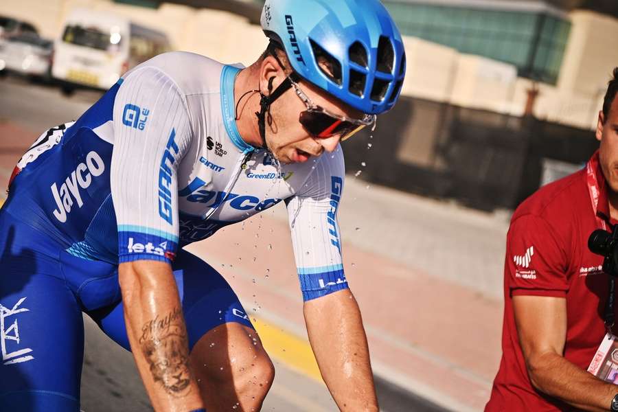 Groenwegen vlak na de finish