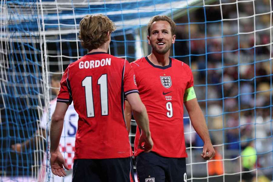 Harry Kane (r.) erzielte gegen Kroatien einen Doppelpack Harry Kane (r.) erzielte gegen Kroatien einen Doppelpack