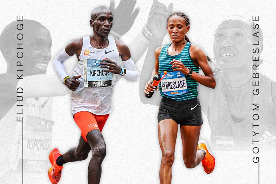 Kipchoge y Gebreselase se coronan como rey y reina del maratón en 2022