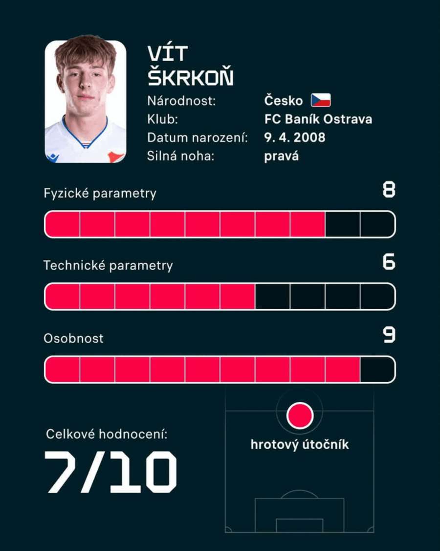 Profil a hodnocení Víta Škrkoně. Profil a hodnocení Víta Škrkoně.