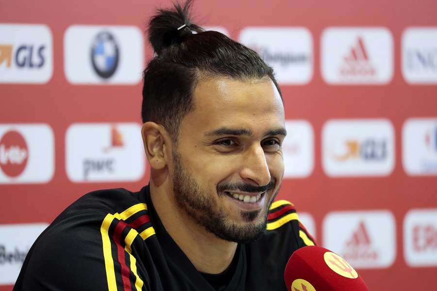 Nacer Chadli in 2018 bij de Rode Duivels