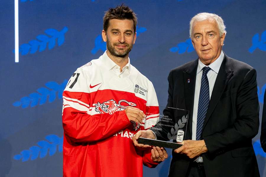 Frans Nielsen inducted into the the IIHF Hall of Fame 