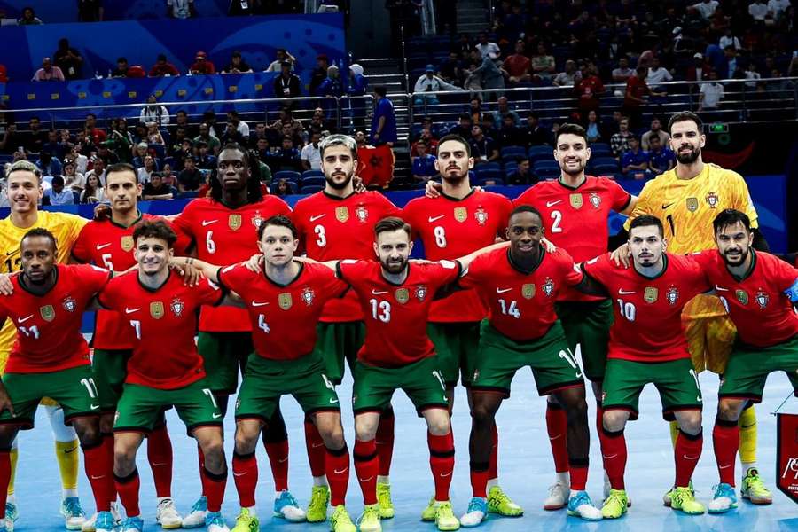 A equipa de Portugal