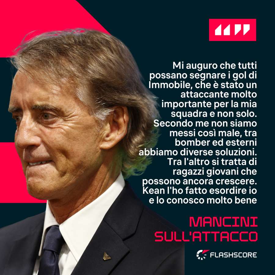 Il ct sul reparto offensivo azzurro