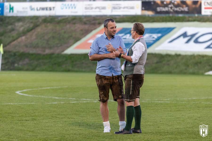 FC-Hertha-Wels-Manager Peter Huliak blickt nach dem Aufstieg in die Zukunft.