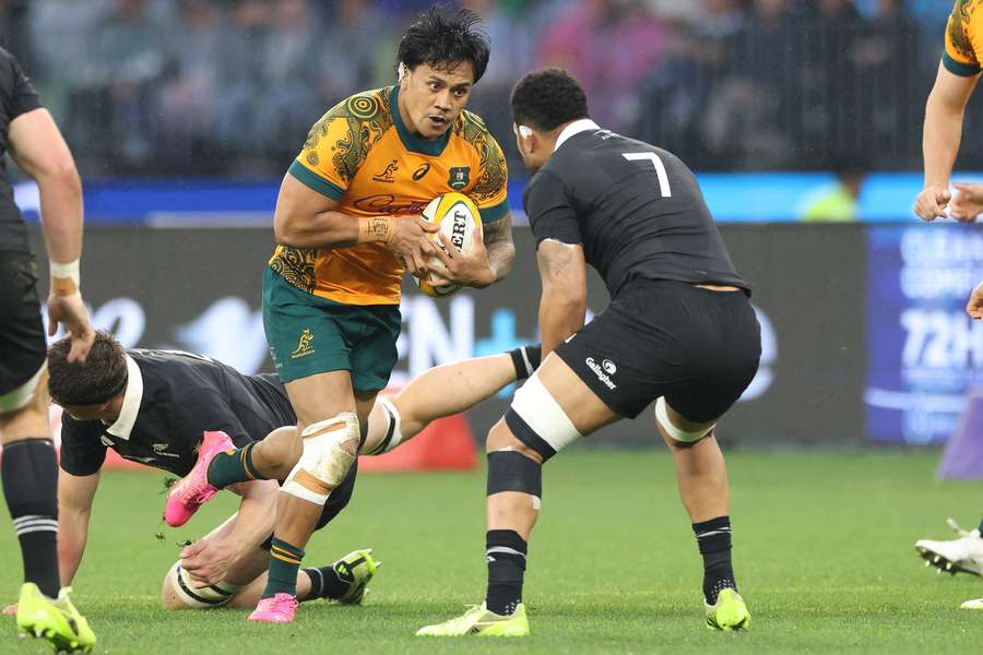 Len Ikitau is one of three Wallabies not released from their English Premiership clubs this weekend. Len Ikitau is one of three Wallabies not released from their English Premiership clubs this weekend.