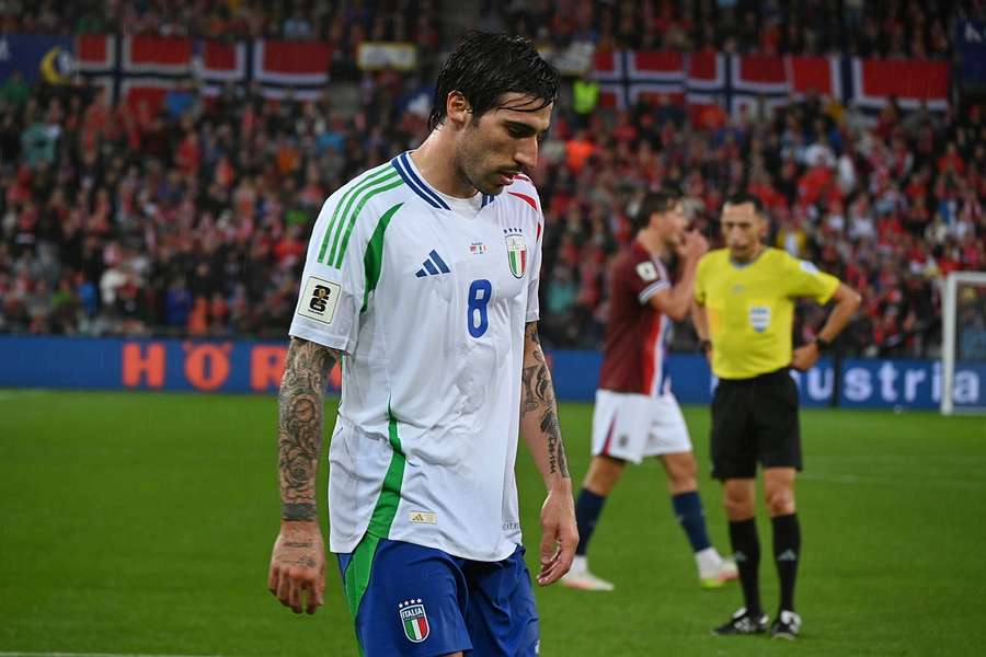 Sandro Tonali durante Norvegia-Italia