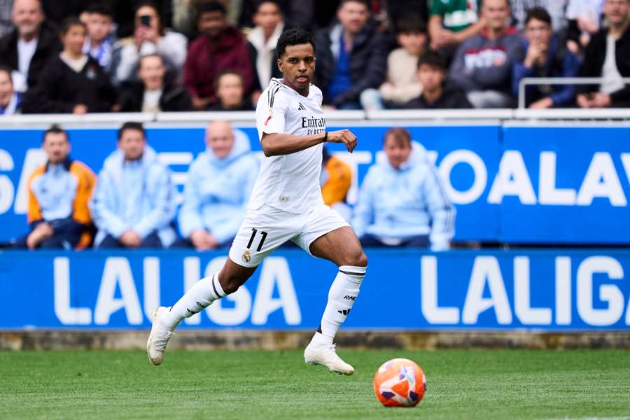 Rodrygo, con el Real Madrid