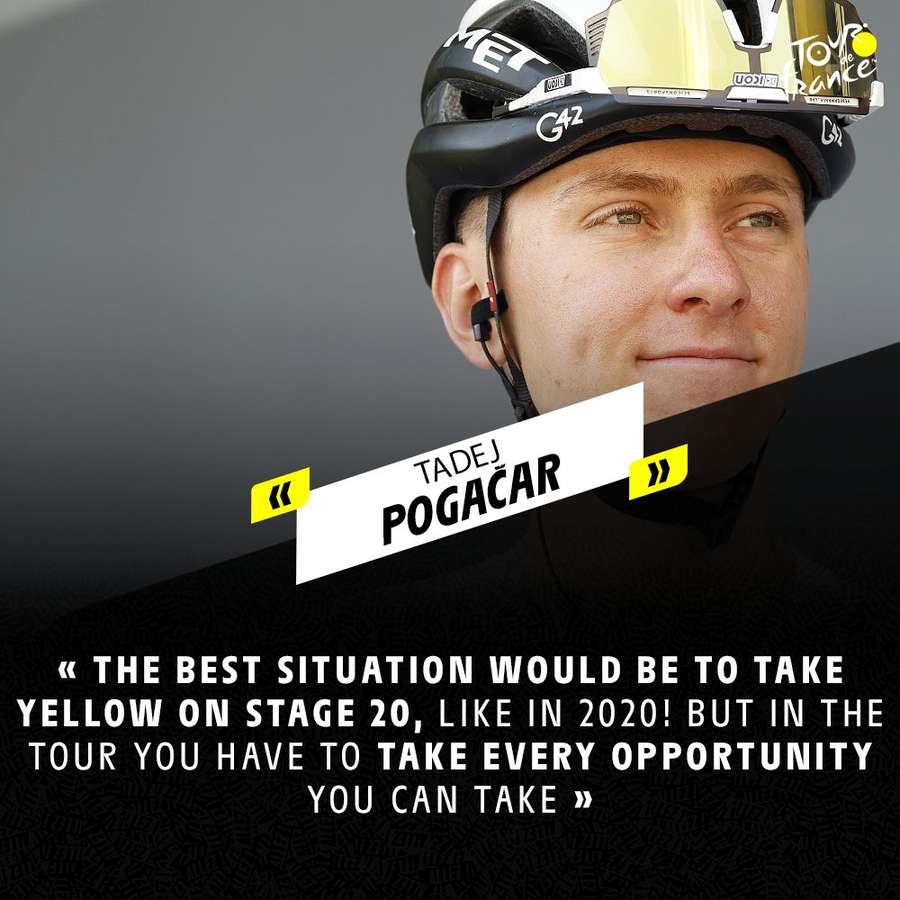 Slova Tadeje Pogačara před startem Tour de France