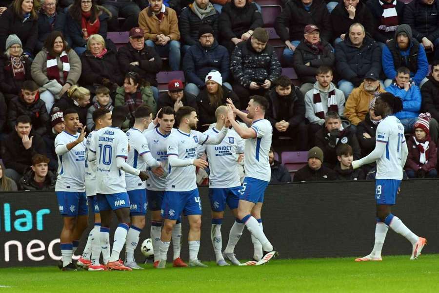 Rangers venceu o Hearts na 26.ª jornada