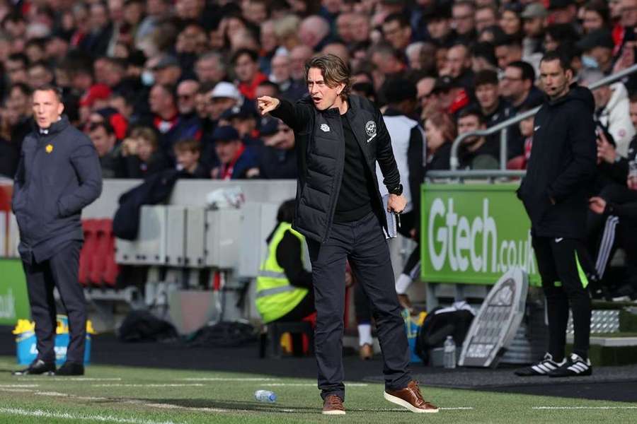 Yoane Wissa fires past Bournemouth goalkeeper Kepa Arrizabalaga to score Brentford's third goal