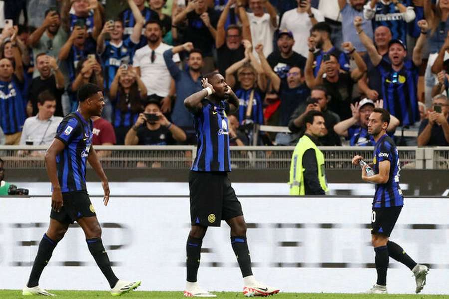 Jogadores do Inter silenciaram os adeptos rivais no Giuseppe Meazza