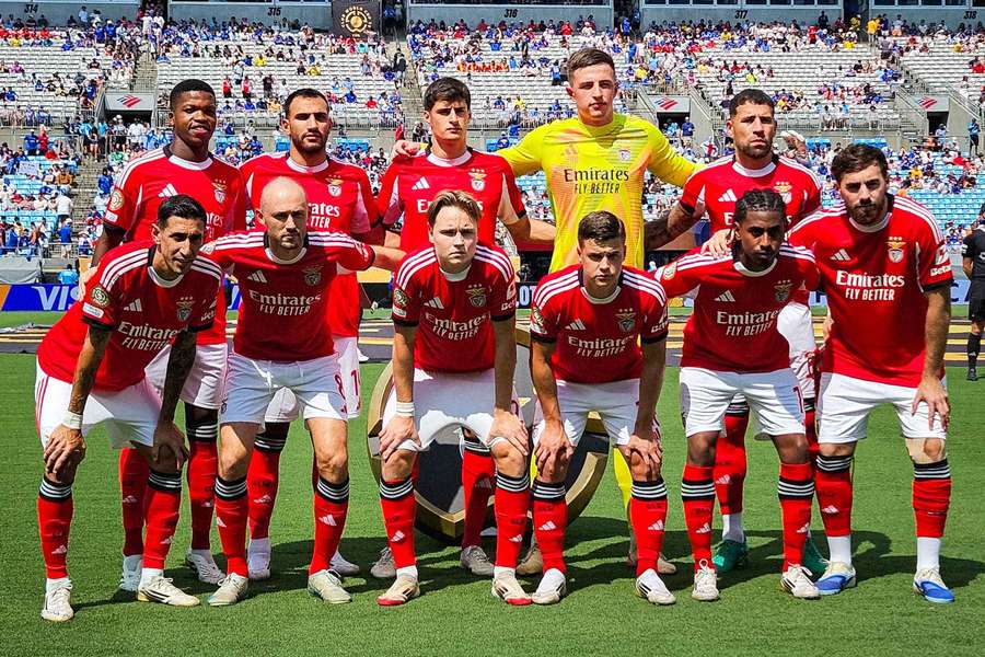 O onze titular do Benfica