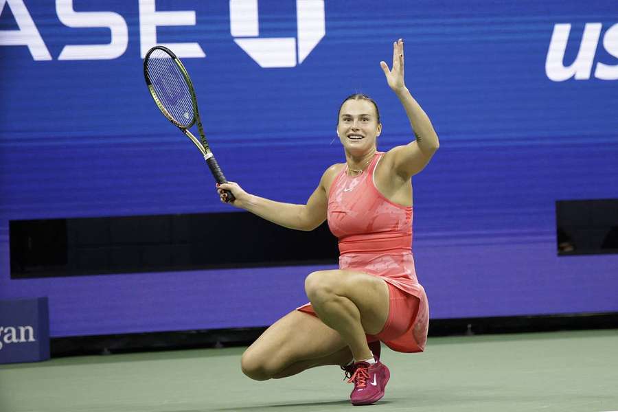 Sabalenka après sa victoire cette nuit.