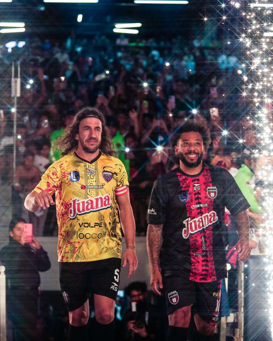 Puyol y Marcelo, en su debut en la Liga Monumental