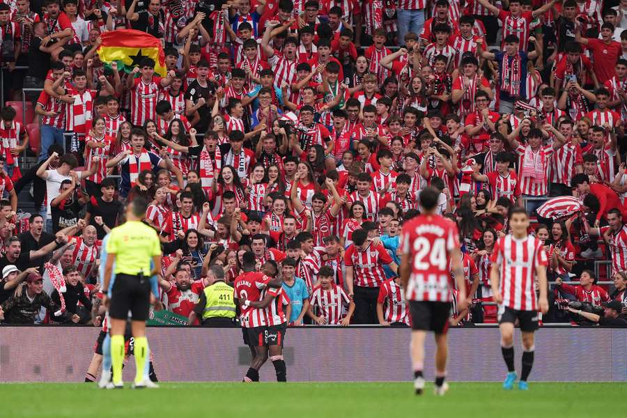 O Athletic venceu o Celta por 3 a 1.