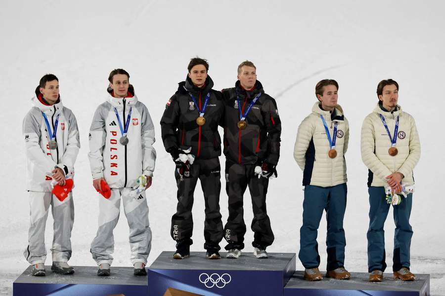 Podium konkursu olimpijskiego 
