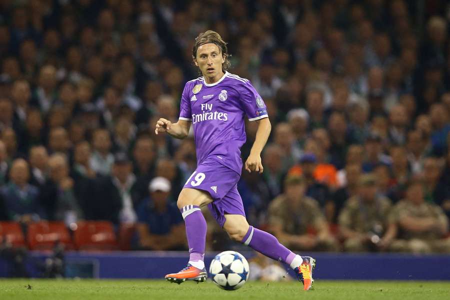 Luka Modric en la final de la Champions League de 2017 entre Real Madrid y Juventus Luka Modric en la final de la Champions League de 2017 entre Real Madrid y Juventus
