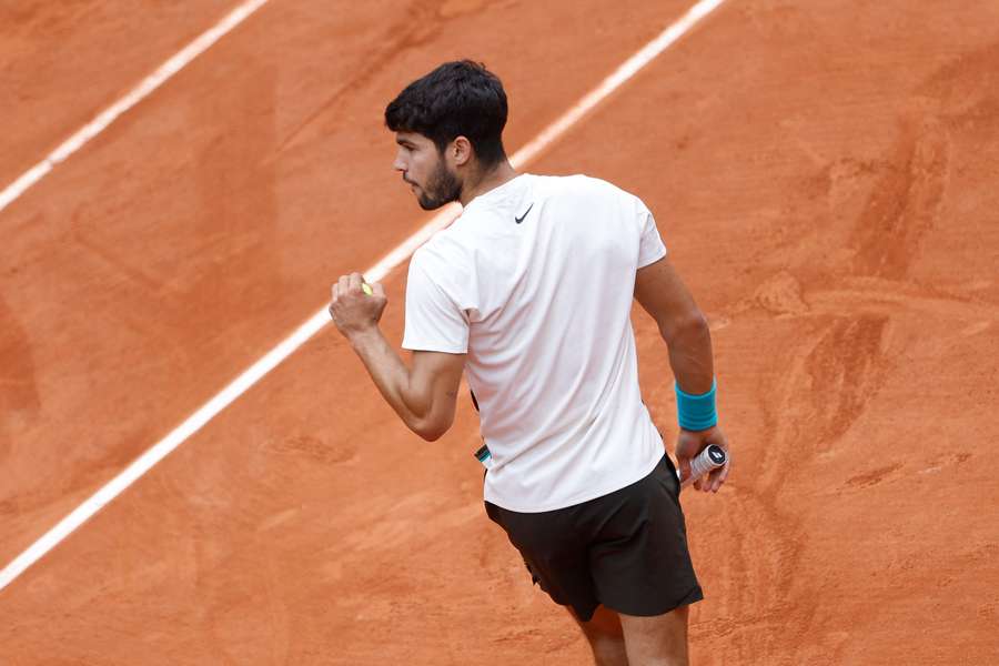 Alcaraz, en Roland Garros