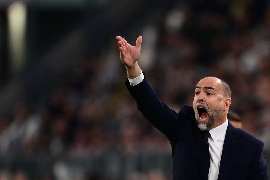 Igor Tudor no banco da Juventus
