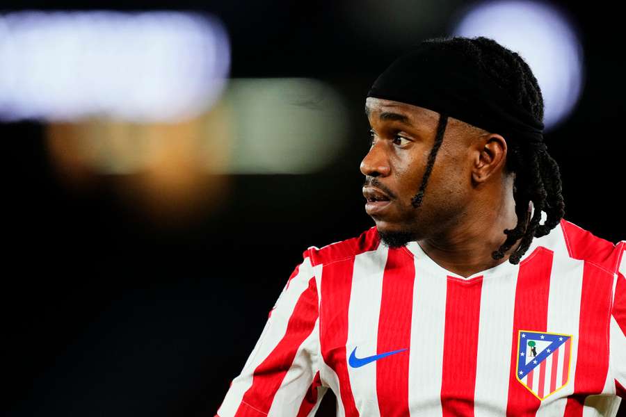 Ademola Lookman, delantero del Atlético de Madrid, durante el partido de vuelta de la Copa del Rey