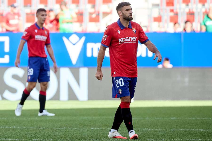 Romain Del Castillo, en su estreno con Osasuna Romain Del Castillo, en su estreno con Osasuna