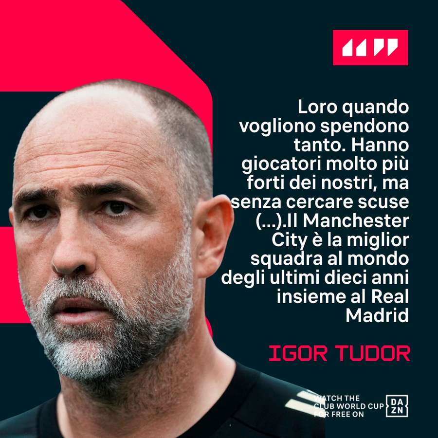 Le parole di Igor Tudor