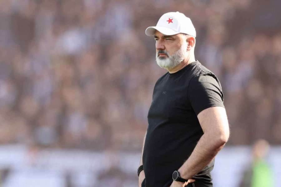 Trenér pražské Slavie Jindřich Trpišovský