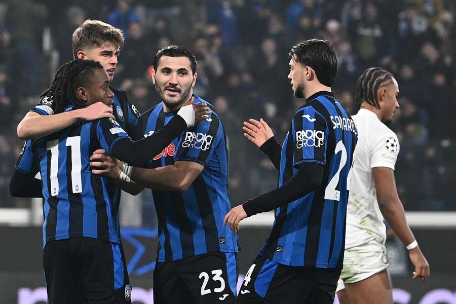 Festeggiamenti dopo il 3-0